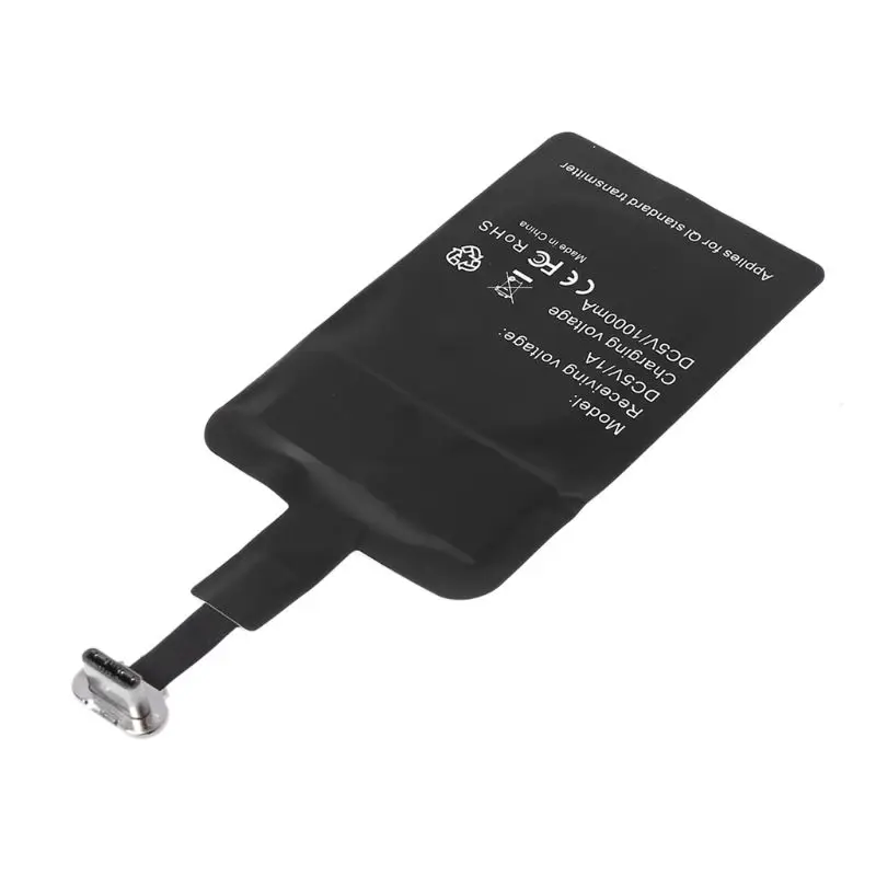 Универсальный Тип C Qi беспроводной зарядный приемник для Xiaomi huawei samsung htc zte Прямая поставка