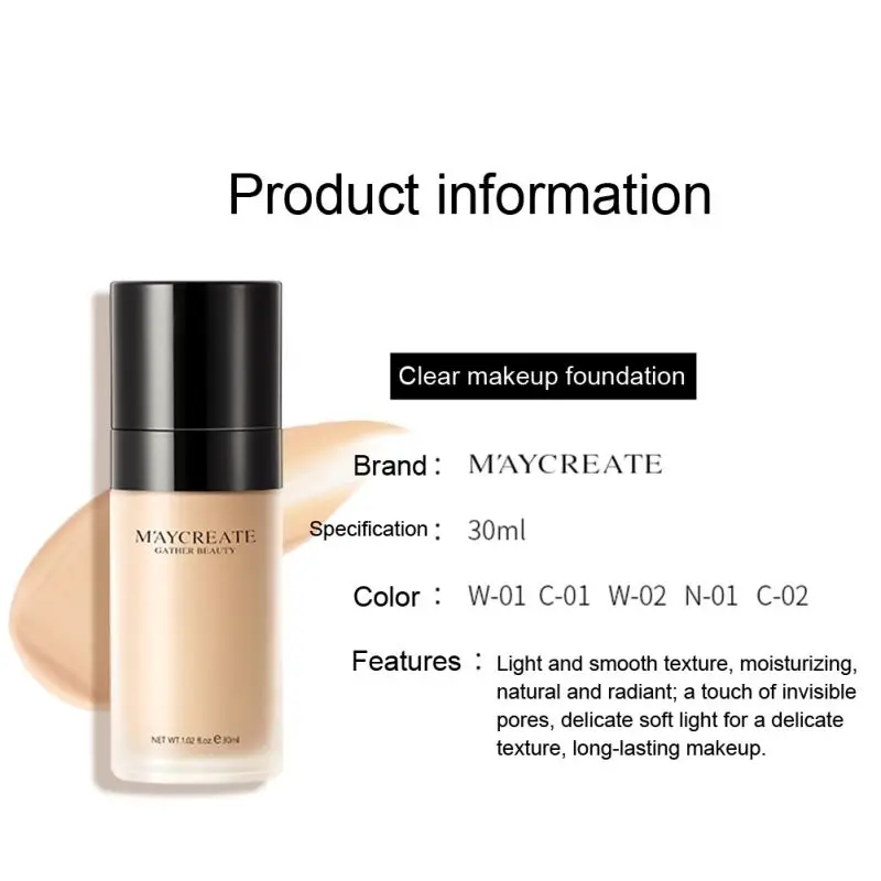 Long-lasting Moisturizing Brightening Foundation Repair Firming BB Cream Natural Concealer BB CC Creams