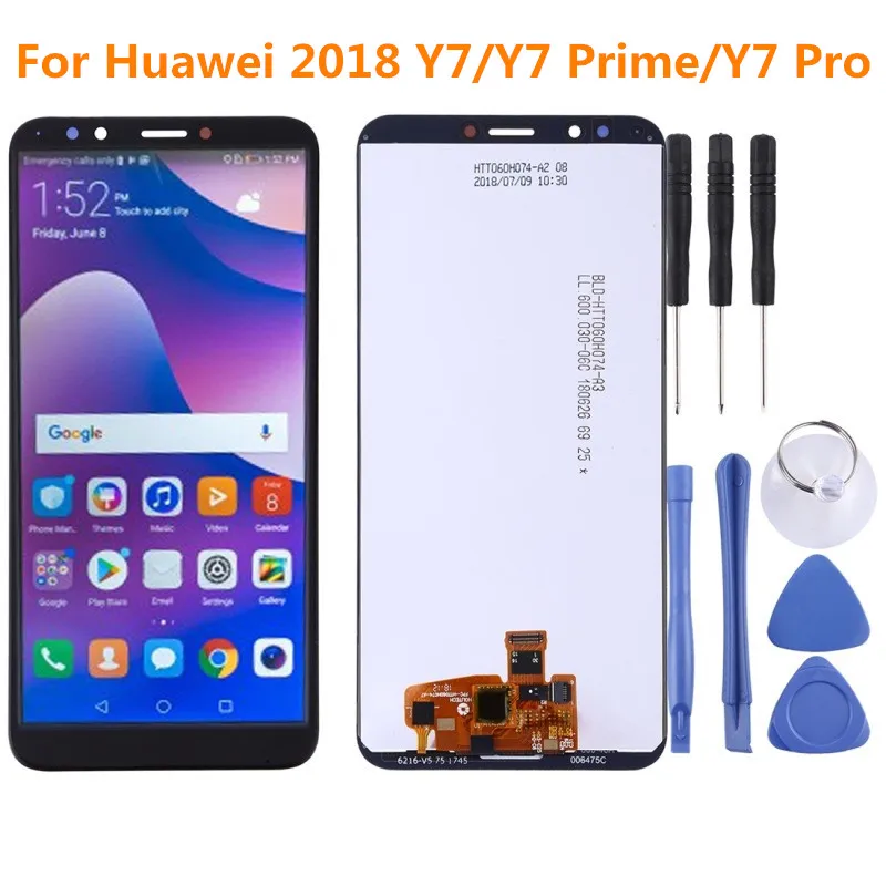 

100% Tested For Huawei Y7 2018 / Y7 Pro 2018 / Y7 Prime 2018 LDN-LX1 LDN-LX2 LDN-L21 LDN-L22 LCD display+ Touch Screen Digitizer