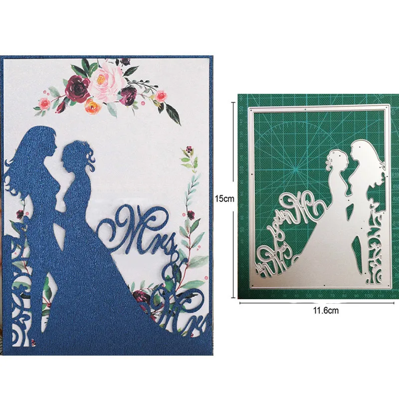 Металлические штампы для вырезания пресс-форма пары женщин женское украшение