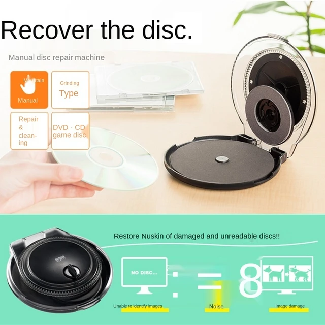 DVD CD DISK SCRATCH REPAIR REMOVER restorer cleaner