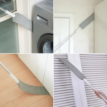 

Bedside Dust Brush Long Handle Mop Sweep Artifact Household Bed Bottom Gap Clean Fur Hair Sweeping Dusty Magic Microfibre Duster