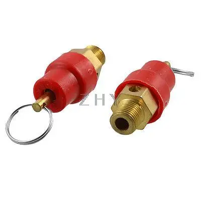 

2 Pcs 1/2" Thread Dia 0.8MPa Pressure Relief Valve for Air Compressor