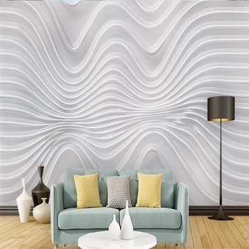 

Modern minimalist three-dimensional abstract curve wallpapers TV background wall 3d stereoscopic wallpaper