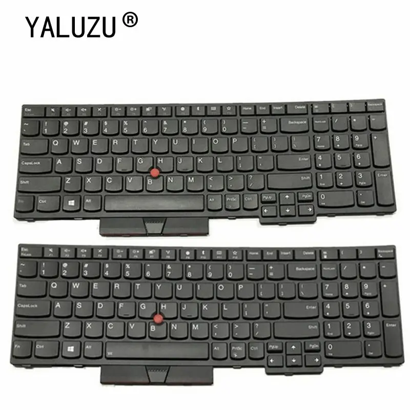 YALUZU новая английская американская клавиатура для ThinkPad E580 E585 E590 E595 L580 L590 T590 FRU 01YP560