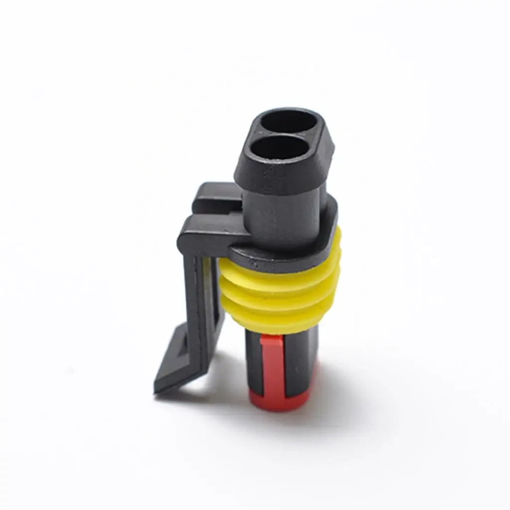 12 Sets 2 Pin Sealed Waterproof Electrical Wire Connector Plug Terminal