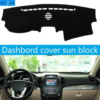 

Car Dashboard Cover Mat Pad Anti-UV Sun Shade Instrument Protective Carpet Auto Styling Accessories For Kia Sorento 2009 - 2012