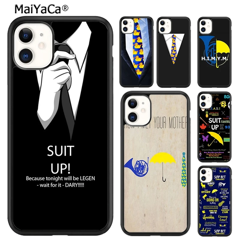 Maiyaca Himym Blue French Horn Duck Tie Cover Per Telefono Cover Per Iphone 15 Se2020 6 6S 7 8 Plus Xr Xs 11 12 Mini 13 14 Pro Max