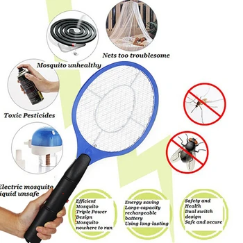 

Electric Hand Held Bug Zapper Insect Zapper Fly Swatter Racket Mosquitos Killer
