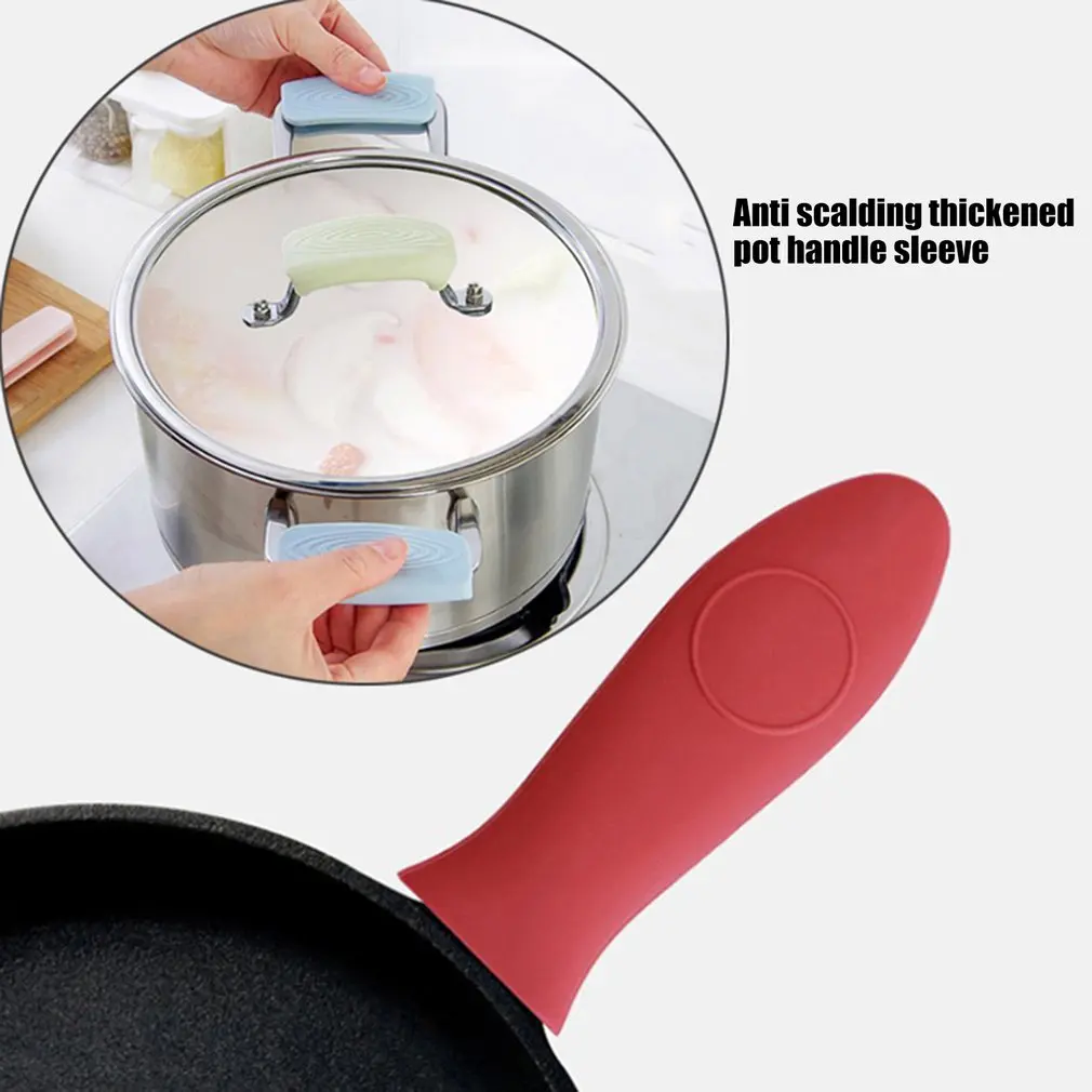 Silicone Assist Handle Holder, Hot Skillet Handle Covers Pot Grip Handle  Sleeve Cast Iron Skillets Non-slip