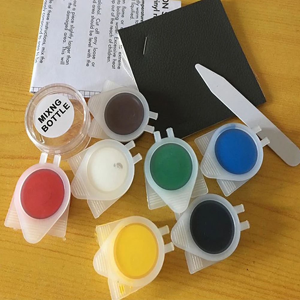 

Car Leather Vinyl Repair Kit Auto Seat Leather Repair Set Leather Vinyl Rift Mend Tool Scratch Remove Liquid Skin