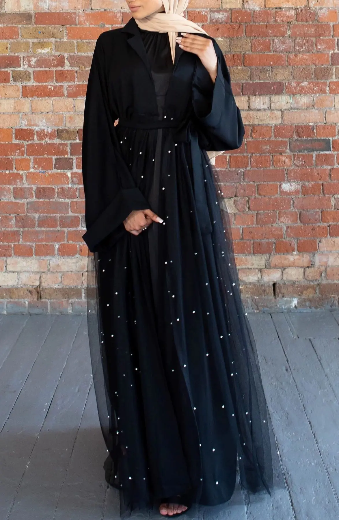 Elegant Black Eid Abaya Dubai Kaftan Kimono Cardigan Lace Muslim Hijab Dress Women Dubai Turkish Islamic Clothing Islamic Clothing Aliexpress