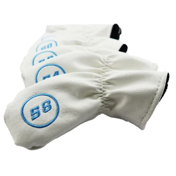 

Set of 6 Golf Iron Headcovers Protector Fit Most Golf Brands Irons Heads - 50,52,54,56,58,60 Embroideried