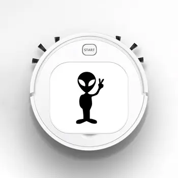 

1800Pa USB Smart Robot Rechargeable 3 in 1 Auto Smart Robot Strong Suction Sweeper Vacuum Cleaners ALIEN PEACE UFO Aliens
