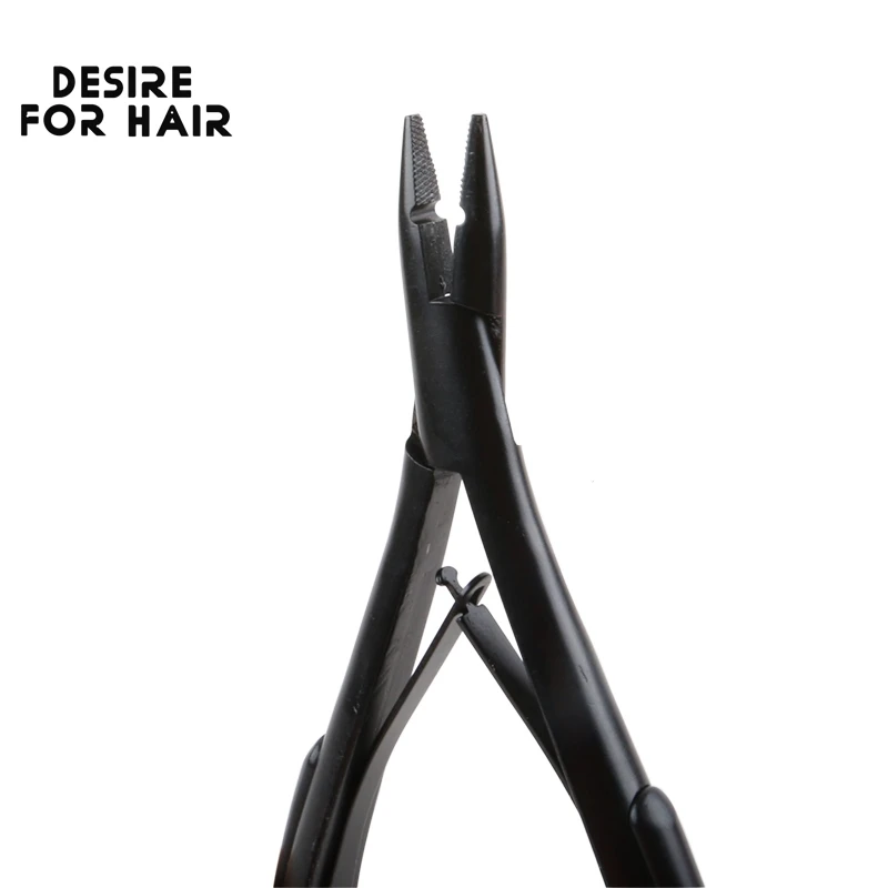 Desire For Hair Black Pliers For Hair Extensions Professional Plier Micro Ring Extensions Extension Tools
