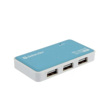 

Splitter Defender Quadro Power USB2.0, 4 ports, cable 0.8 m, power supply 2A, white-blue 4991475