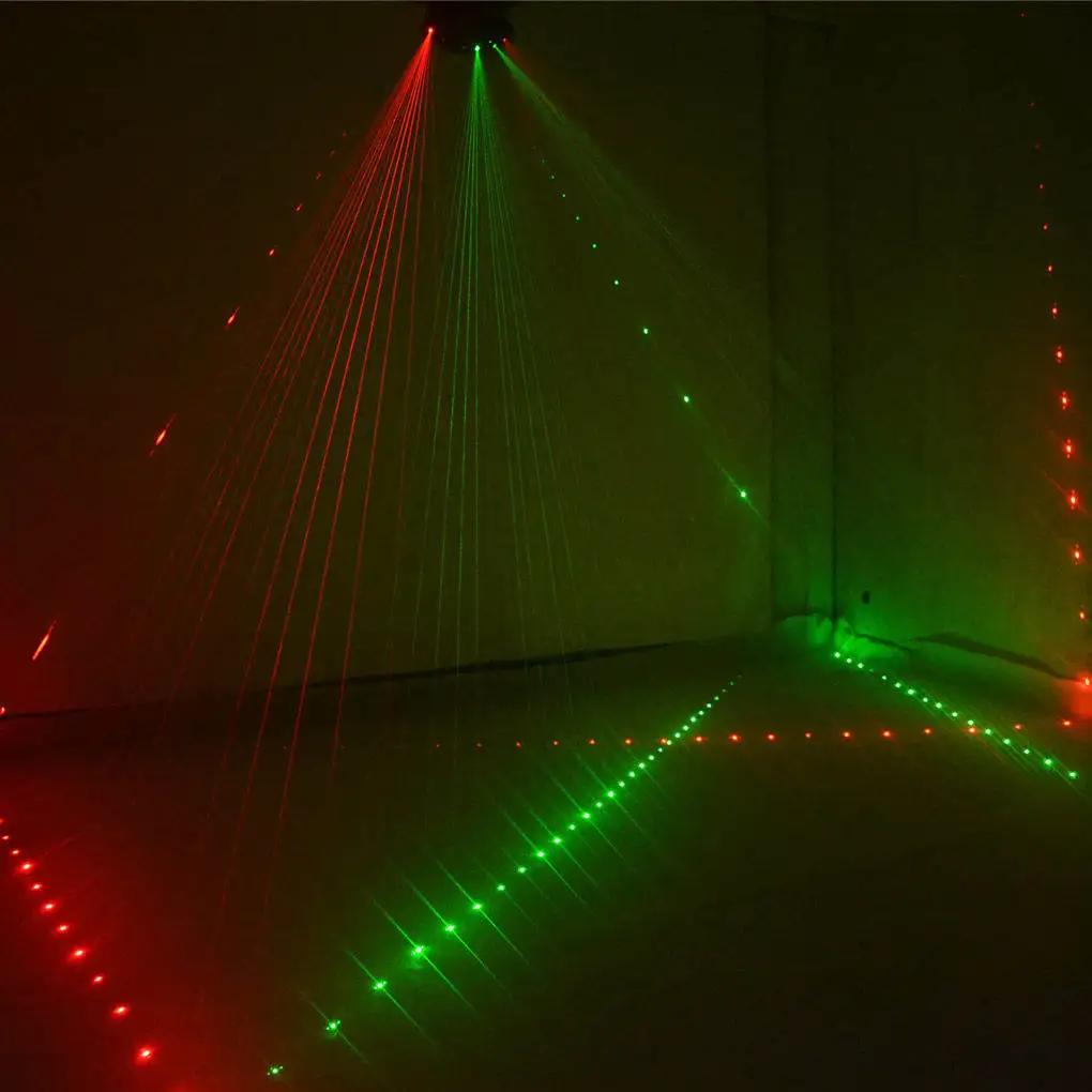AUCD 6 Eyes двойной красный зеленый синий RGB луч сети крест проектор лазерные огни DMX DJ диско вечерние шоу сценическое освещение Z6F