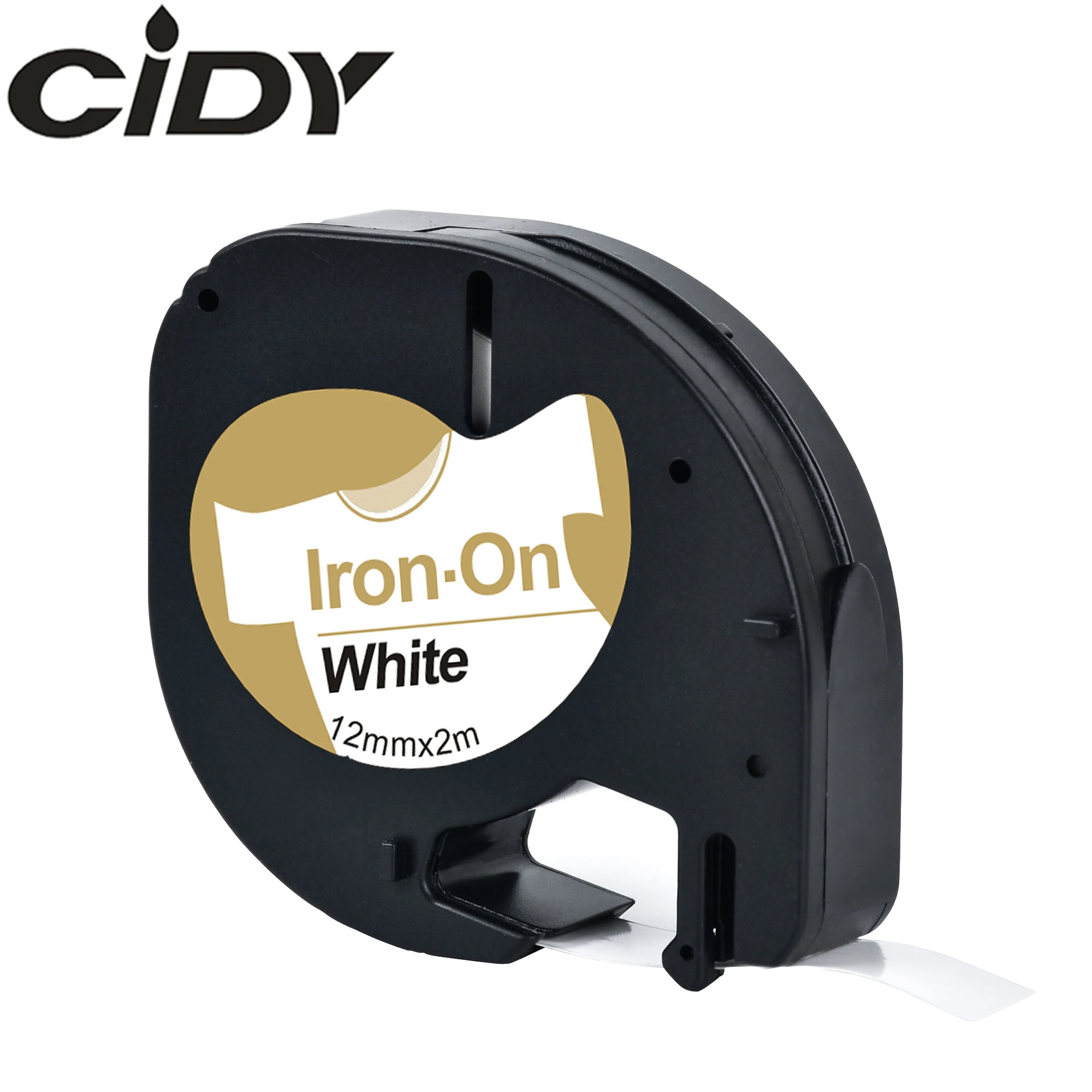CIDY для Dymo LT 18769 18771 18768 черная белая ткань 12 мм * 2 м совместимый с Letratag лента 18770