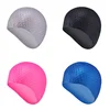1PC Men Women Silicone Rubber Swimming Cap 3D Ergonomic Design Ear Pockets for Adult Swim Caps Hat Swimming Waterproof