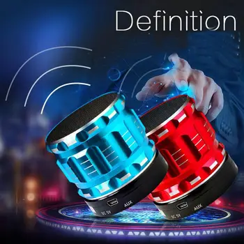 

Wireless MP3 Player Bluetooth Colorful Light Small Crack Sound Speaker Audio Cell Phone Subwoofer Support TF Card U Disk AUX
