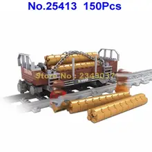 Ausini 25413 150 шт городской поезд железная дорога пиломатериалы строительный блок 2 фигурки игрушки