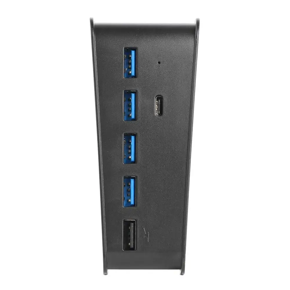 For PS5 USB Hub 6 in 1 USB Splitter Expander Hub Adapter with 5 USB A + 1 USB C Ports for PlayStation 5 Super Speed USB Adapter