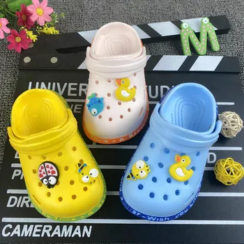 

JY 2020 summer animals Children boys girls EVA Slippers Non-slip beach hole shoes 3colors 18-35 8102 1-8years XQ01