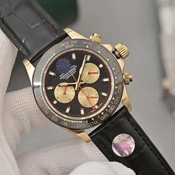 

New leather strap watch men's automatic mechanical watch waterproof 316L stainless steel luxury brand