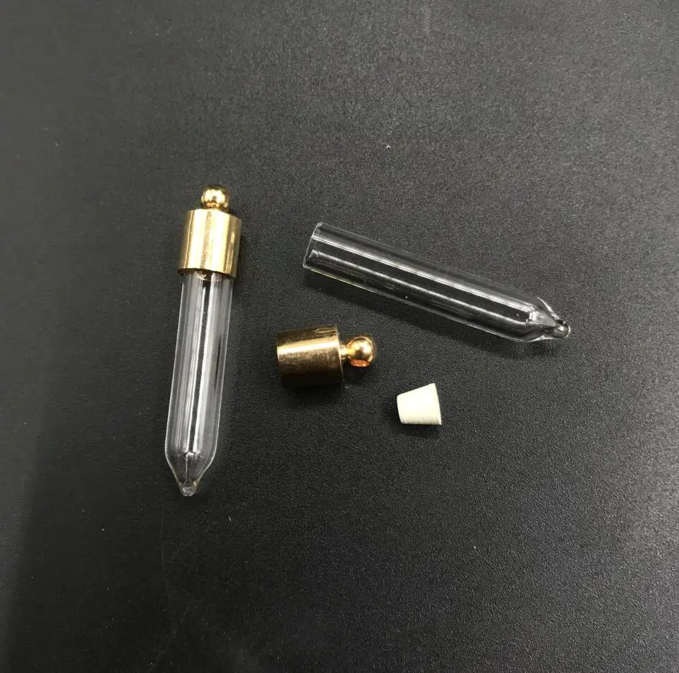 1/3/5/10pcs bullet shape glass vial pendant glass pendant wishing glass bottle locket necklace pendant name on rice bottle jar 6