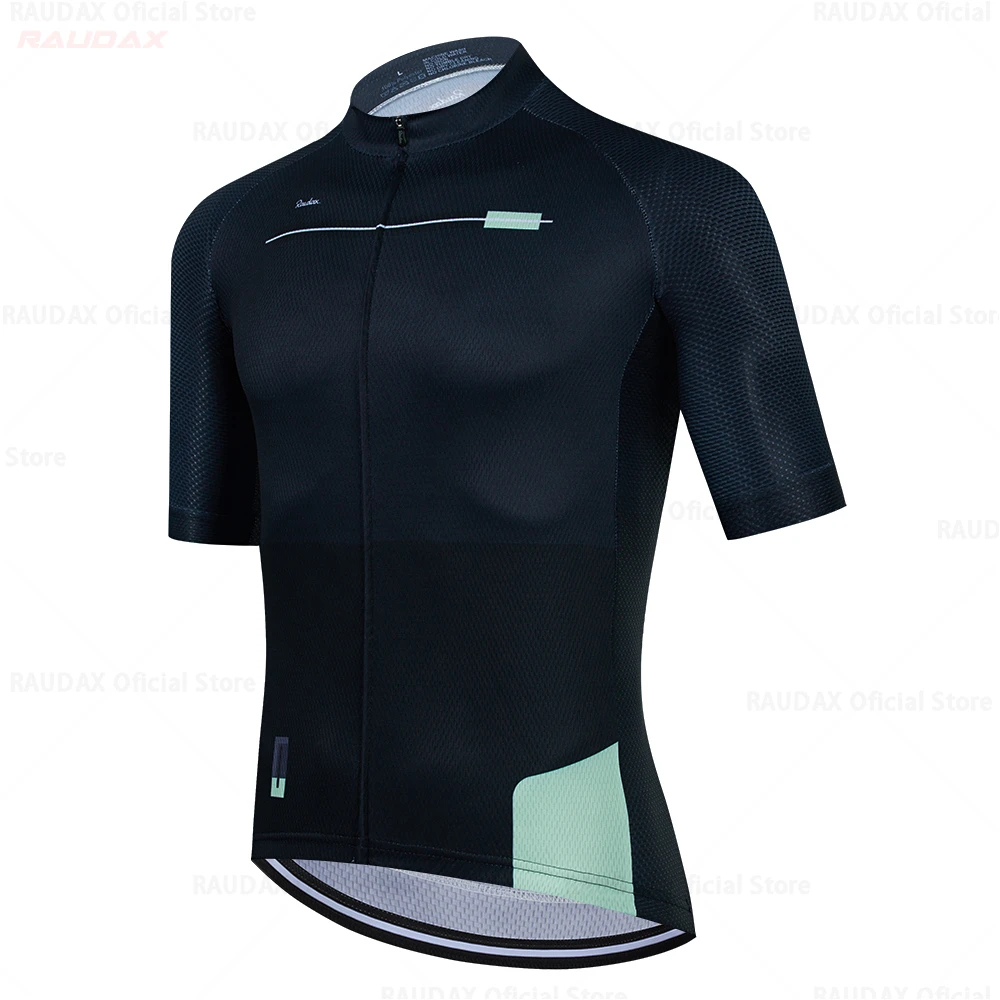 사이클링 의류 남성 Raudax 2025 짧은 소매 Ropa Ciclismo 여름 사이클링 저지 트라이 애슬론 자전거 저지 유니폼 사이클링 키트