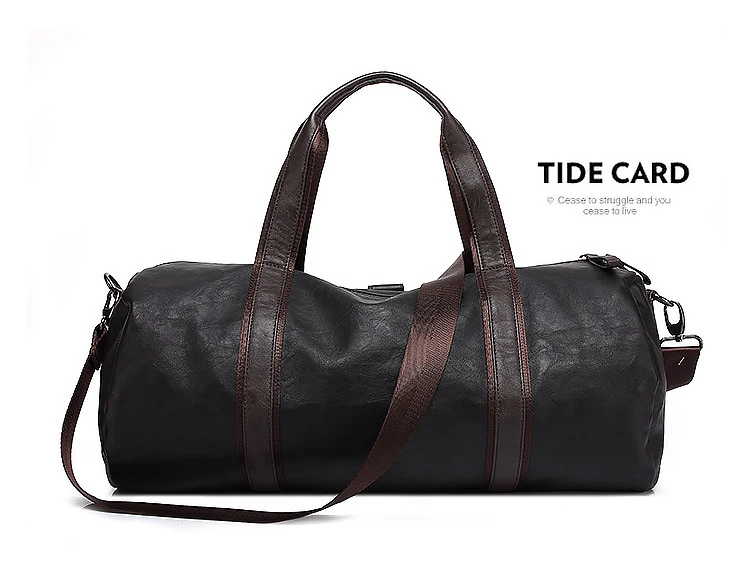 Мужская черная сумка, дорожная сумка, водонепроницаемая, искусственная кожа, большая сумка для спортзала, Вместительная дорожная сумка, многофункциональная сумка-тоут, повседневная сумка через плечо