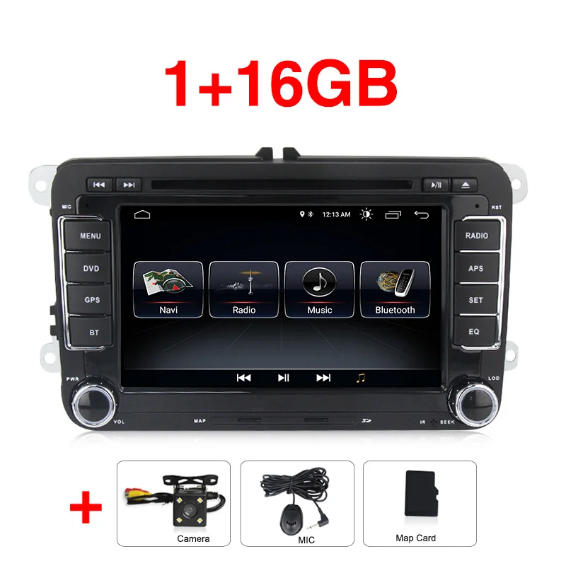 2Din Android9 автомобильный dvd-плеер для Volkswagen PassatB6 B7 Jetta MK5 MK6 автомобиль Android Golf DVD gps VW радио 65DS - Цвет: 16G