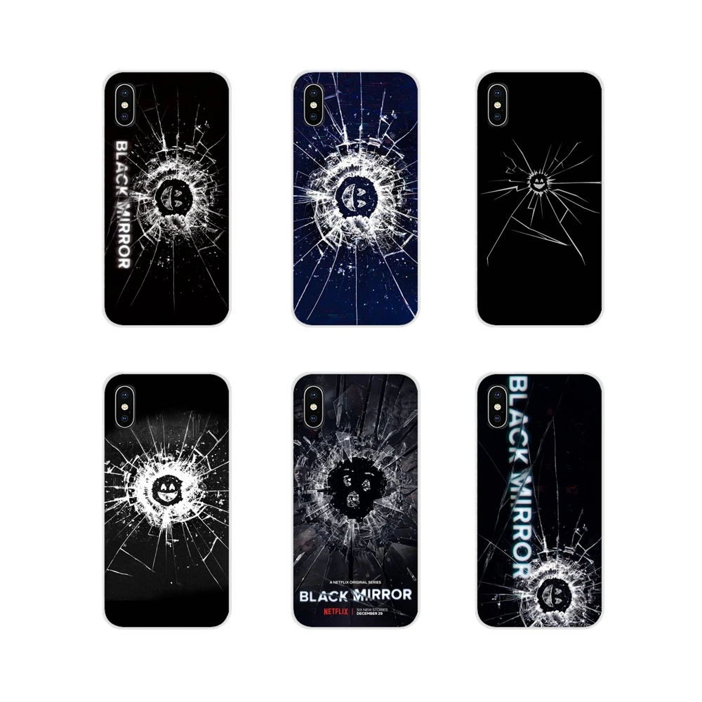 Черный зеркальный ТПУ прозрачный чехол Amoled с логотипом для Huawei G7 G8 P8 P9 P10 P20 P30 Lite Mini