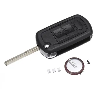 

3 Buttons Folding Remote Key Fob Case Flip Car Key Styling Shell with Battery For Land Rover Discovery