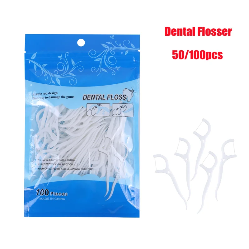 Professional Teeth Clean Dental Flossers Disposable Interdental Brush Floss Toothpick for Oral Gum Care and Cleaning | Красота и