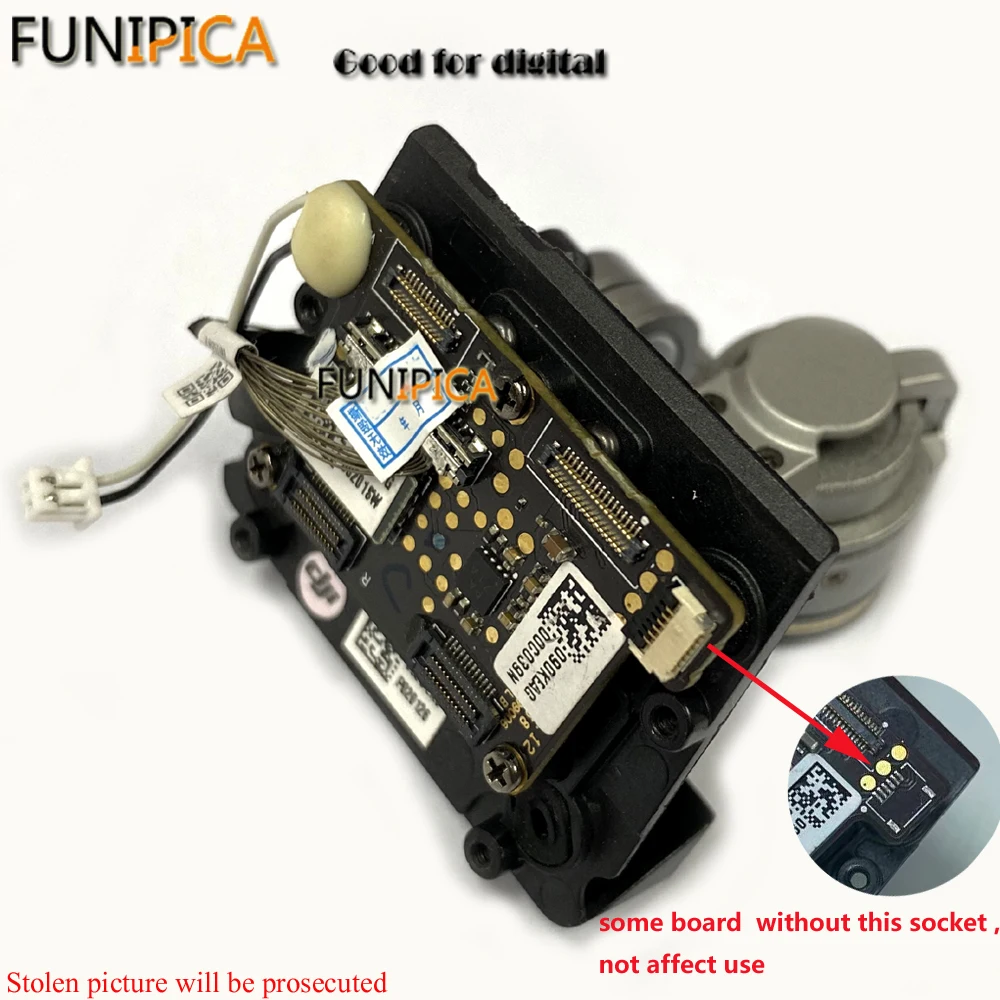 Gimbal Camera Lens with Motor Arm & Flat Flex & Control Board For DJI Mavic Pro Drone Repair Parts(Used Good Condition)