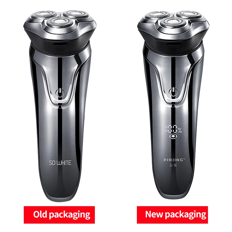 Xiaomi PINJING SO WHITE электробритва Мужская моющаяся USB перезаряжаемая Беспроводная 3D умная бритва для бритья бороды