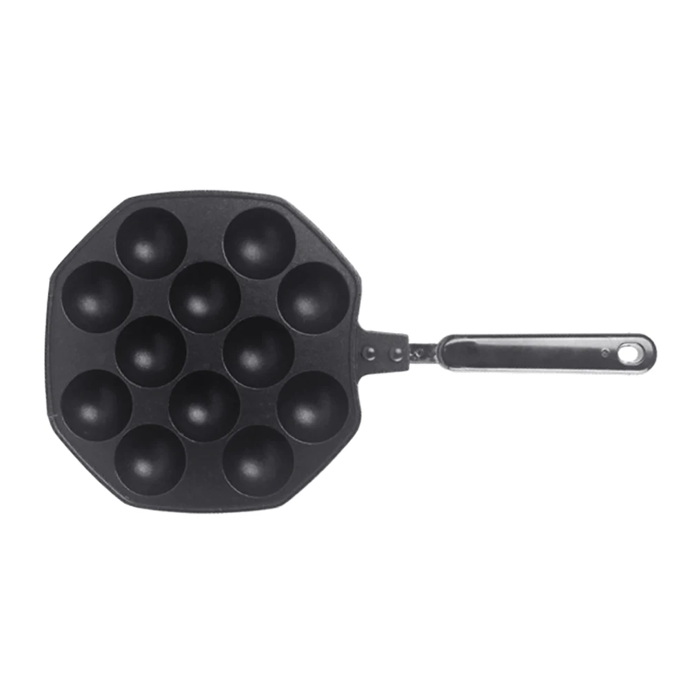 12 полостей из алюминиевого сплава Takoyaki Pan Maker формы для выпечки пресс-формы для приготовления пищи Осьминог машина для выпечки