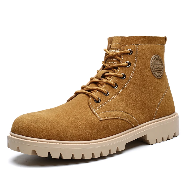 Лидер продаж; зимние мужские ботинки; высокие модные уличные Ботинки Martin; botas hombre; Мужская Удобная мягкая износостойкая обувь; KLYWOO