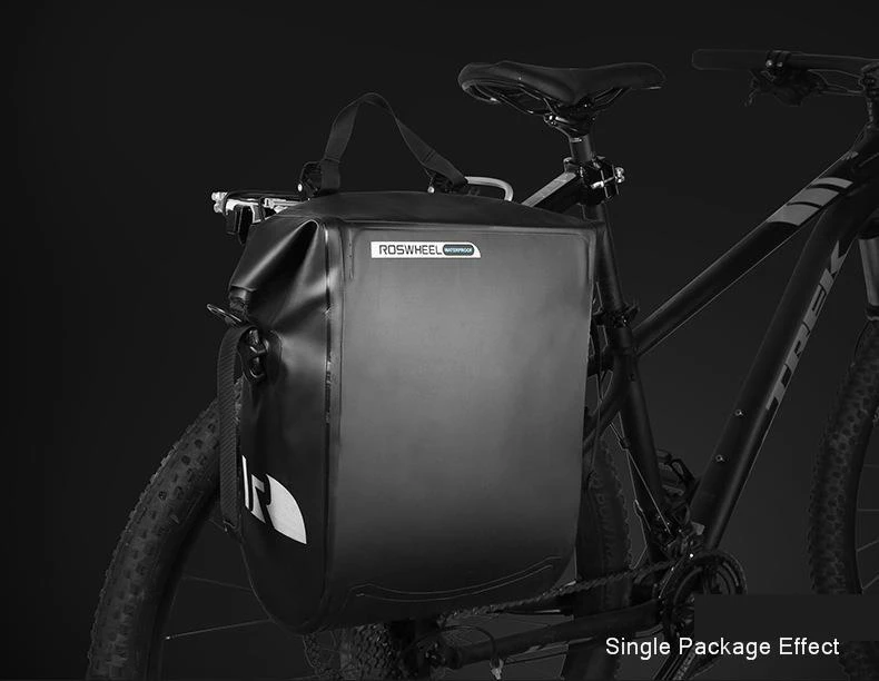 20л многофункциональная велосипедная сумка Pannier горный велосипед Водонепроницаемая велосипедная сумка на заднее сиденье сумка на плечо для велосипедного багажника - Цвет: ONE Side Bag