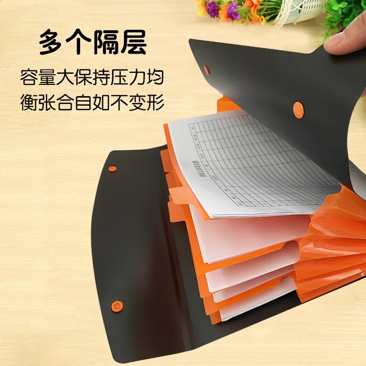 Manufacturers Currently Available Direct Selling A4-5 Lattice Double Folium File Holder Students Exam Paper Folder File Bag Mult
