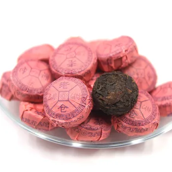 

Laocang 2015yr Ripe Pu-erh Tea Mini Tuocha Double Rose Flower Flavor Tuo Cha