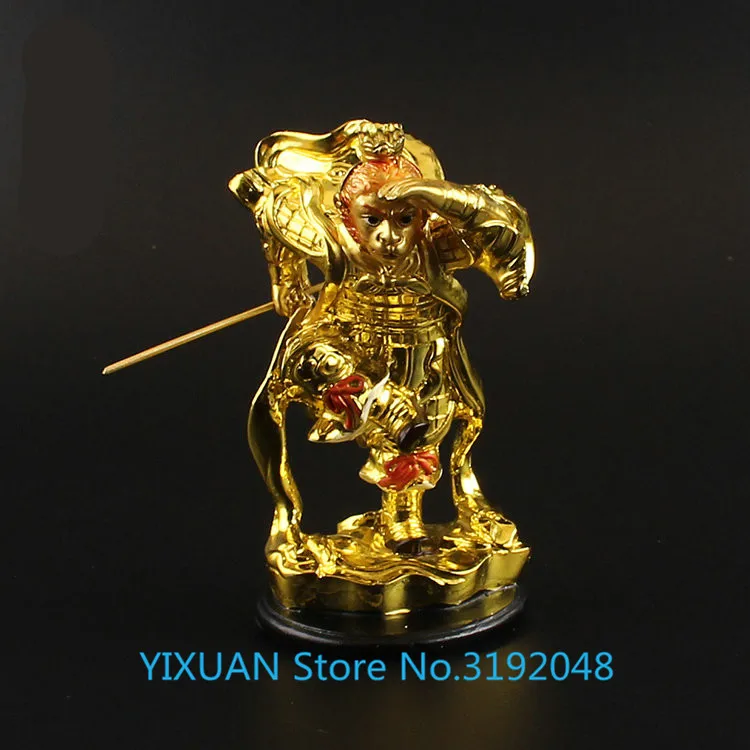 

The Monkey King, the god of the Monkey King of the state of qi, put on a protective device to defeat the Buddha resin gold