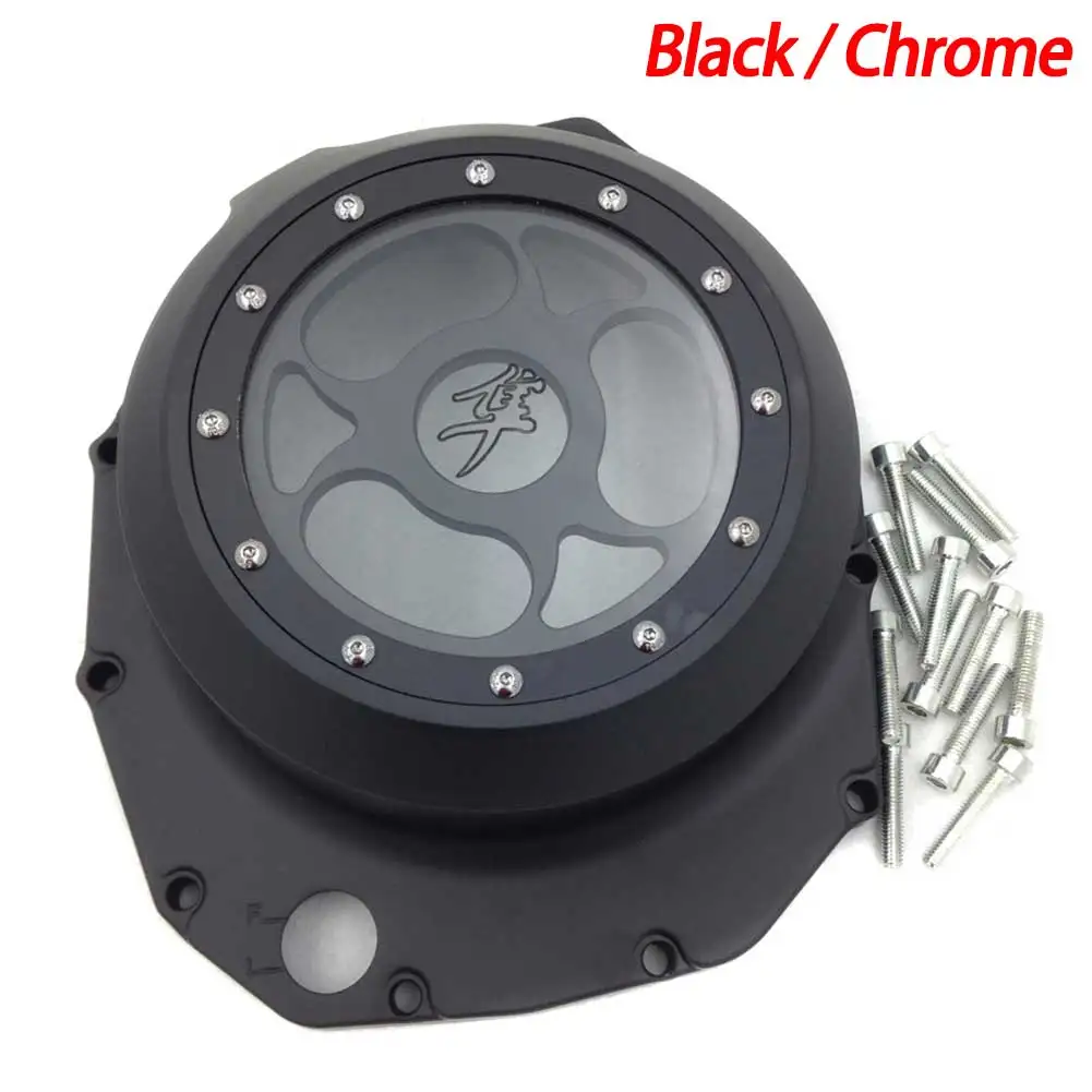 

For 1999-2013 09 10 11 12 Suzuki GSX1300R Hayabusa / B-king 2008-2009 Motorcycle See through Engine Clutch Cover Chrome / Black