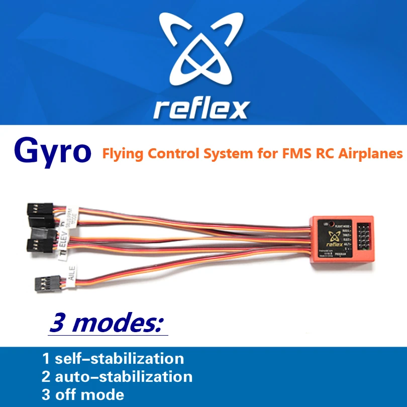 Fms reflex v2 gyro rcリモートコントロールフライトコントローラーシステム,スタビライザーシステム,飛行機,固定翼,スペアパーツ