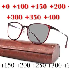 MINCL/TR90 готовая ретро мужские очки с круглой оправой большая оправа солнцезащитные фотохромные женские очки для чтения с коробкой UV400 NX