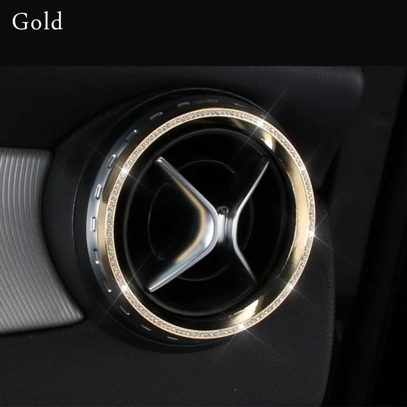Для Mercedes GLC x253 Mercedes W205 amg GLA X156 CLA C117 W117 A w176 центральный контроль Кольцо выхода воздуха отделка класса аксессуары