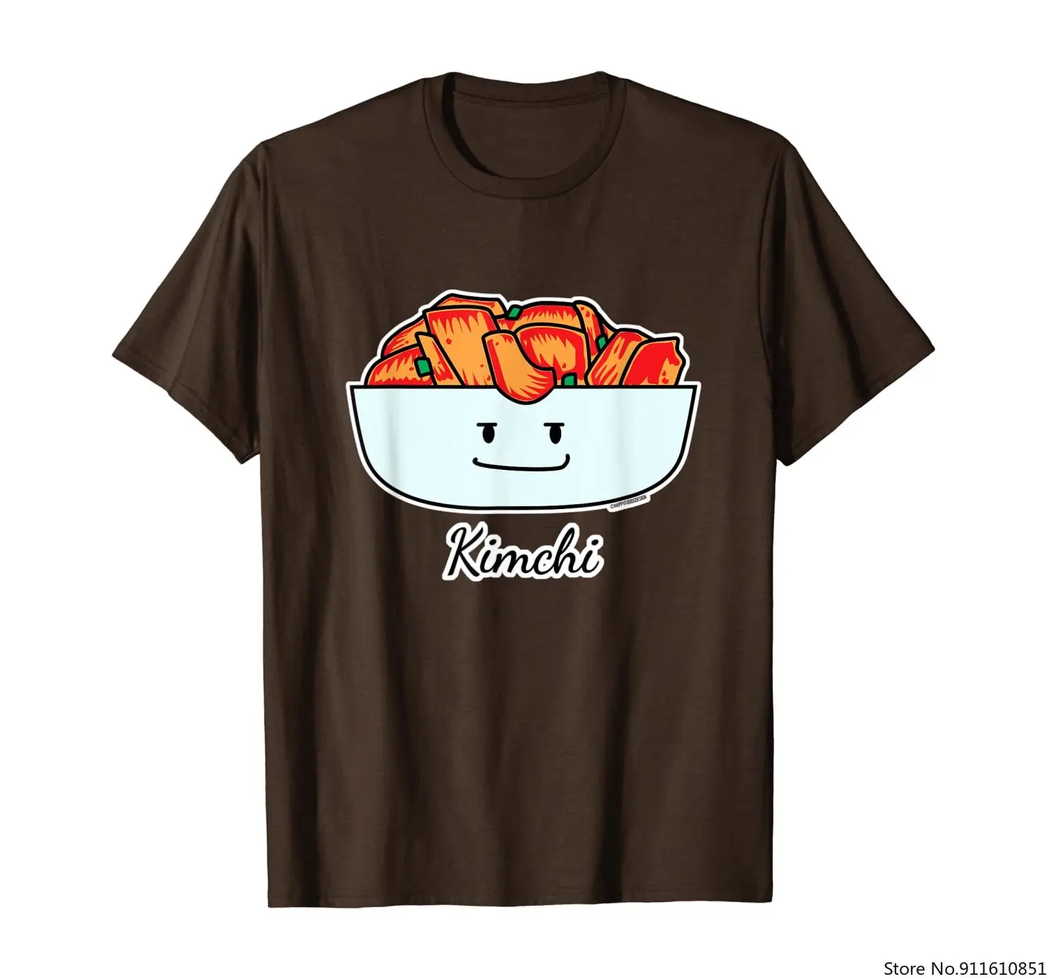 Корейская Футболка Happy Kimchi Kimchee миска капуста маринованная Пряная | Мужская