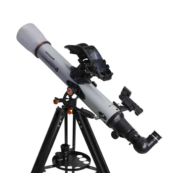 Celestron SSE LT80AZ Astronomical Telescope, StarSense ExplorerRefractive Smartphone App-Enabled Aluminum Tripod, 80/900mm