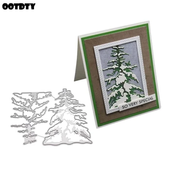 

Winter Christmas Tree Metal Cutting Dies Stencil Scrapbooking DIY Album Stamp Paper Card Embossing Crafts Decor New for 2020